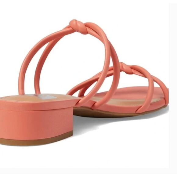 DV Dolce Vita Knotted Slip On Sandal In Color Tangerine sz 7 - Picture 4 of 7